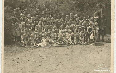 Ochronka w Kcyni, ok. 1946-47 r. Z archiwum A. Oratowskiej