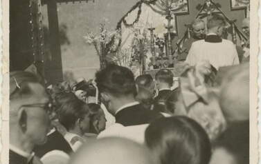 Prymas Wyszyński w Kcyni, 1962 r. Z archiwum Anny Oratowskiej