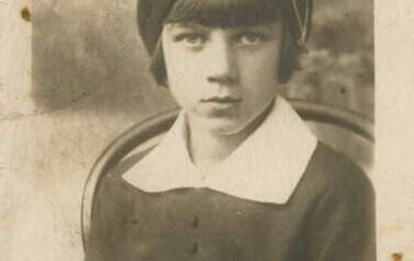 Stanisława Pilarska w gimnazjum im. Dąbr&oacute;wki w Poznaniu. Z archiwum Stanisława Pilarskiego