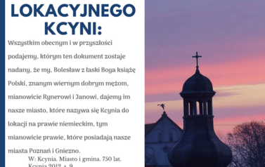 Akt lokacyjny Kcyni, cz. 2. Fot. J. Makarewicz 