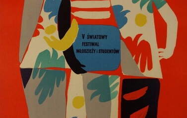Waldemar Świerzy, plakat festiwalowy, 1955