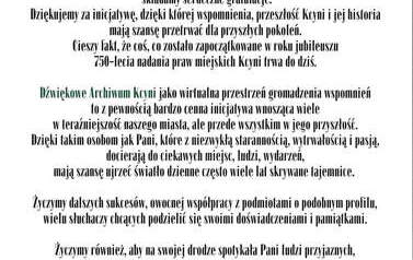 List gratulacyjny 