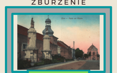 Zburzenie - figury świętych na cokołach - pierwszy spacer 