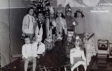 Karnawał w kcyńskim przedszkolu, lata 70. XX w. Z archiwum Aliny Polowiec 