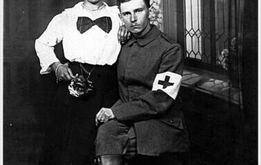 4. Franciszek Styziński z narzeczoną. Z archiwum Macieja Witaszka 