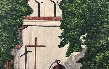 Kcyńska fara. Autor: Marek Cybulski, 1969 r. Własność A. Osińskiej