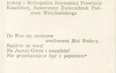 Pielgrzymka Jana Pawła II do Polski - Msza św. w Gnieźnie. Z archiwum Henryka Wes&oacute;ł
