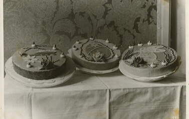 Torty przygotowywane na Wielkanoc w 1942 r. Z archiwum rodziny Cybulskich
