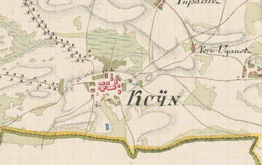 Kcynia i okolice na mapie z 1789 r. (Special-Carte vom Netze District zum Gebrauch Eines Hochpreisslichen Militair Departements, skala 1:50 000). Nadesłała Monika Lis 