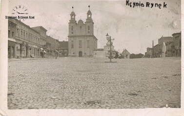 Rynek w Kcyni. Z archiwum Michała Maciejewskiego 
