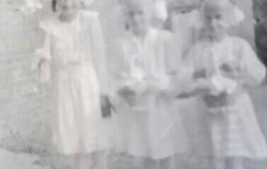 Bożenka, Ulka i Danka Hnatiak, 1952 r.
