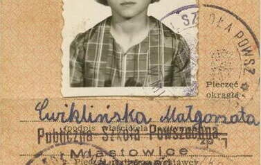 Legitymacja szkolna ze szkoły w Miastowicach. Własność Małgorzaty Dobosz