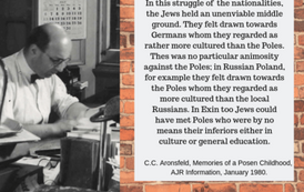From the article "Memories of a Posen childhood" written by C.C. Aronsfeld
