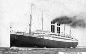 Parowiec T.S. Lapland. Źr&oacute;dło zdjęcia: https://www.titanicinquiry.org/ships/lapland.php