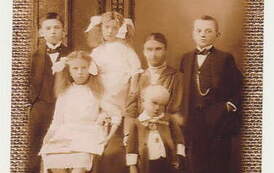 Bydgoszcz 1915 r. Franciszka z dziećmi.