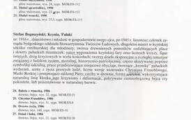Notka o autorze. W: Rzeźba ludowa, Wyd. Muzeum Okręgowe im. L. Wycz&oacute;łkowskiego, Bydgoszcz 1993