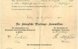 Świadectwo ukończenia drugiego roku nauki przez Leo Schellnera, 10.06.1904 r. Z archiwum Michała Poczobutta