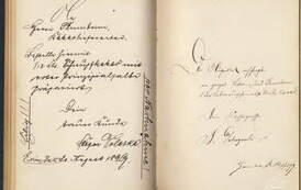 Sztambuch Leo Schellnera - przykładowe strony 