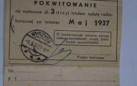 Służbowa Karta Pocztowa ponaglenie uiszczenia opłaty abonamentowej. Z archiwum W. Niedźwiedzińskiego