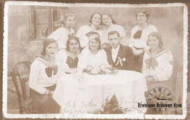 Podpis: Ślub Jadzi (nieczytelne słowa) Zarząd K.S.M.Ż.
