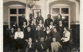 Kurs ligi przeciwlotniczej i przeciwgazowej, 30.01.1935 r. KSMŻ. Ks. Czesław Koczorowski. Z archiwum Stanisława Pilarskiego 