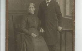 Rodzice o. Efrema - Katarzyna z Kamińskich i Franciszek Klawitterowie. Z archiwum rodzinnego