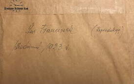 Św. Franciszek 1923 (tył). Z archiwum rodzinnego