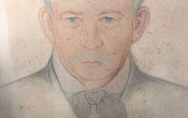 Ojciec o. Efrema - Franciszek Klawitter, pastele. Z archiwum rodziny 