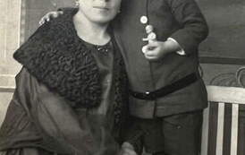 Marta Broekere z d. Płaczek z małym synkiem Bolesławem, ok. 1924 r. Z archiwum rodziny Majewskich 