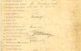 Protok&oacute;ł Związku Rezerwist&oacute;w Koło w Kcyni, 14.06.1935 r., str. 3. Z archiwum Wojciecha Niedźwiedzińskiego