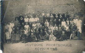 Uczniowie D&uuml;rerschule w Kcyni - prywatnej szkoły dla niemieckich dzieci, ok. 1927 r. Archiwum Matthias Theiner