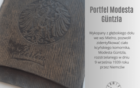 Portfel Modesta Guentzla. Z archiwum Elżbiety Czaplickiej