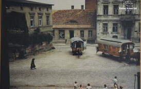 Przejazd Cygan&oacute;w przez Kcynię, 1959 r. Fot. Robert Nowak. Z archiwum UM w Kcyni 