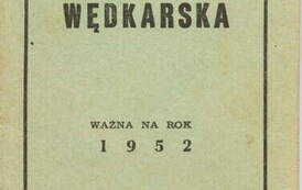 Karta wędkarska, ważna na 1952 r. Z archiwum Ewy Niespodzianej 