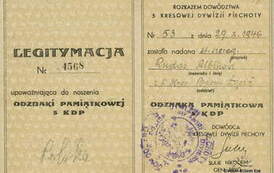 Legitymacja - środek. Z archiwum Władysława Rudaś