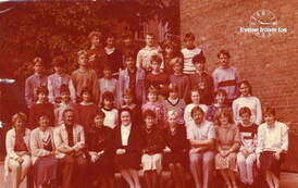 Klasa 8 b r. szk. 1987.88. Z archiwum Ewy Karczewskiej 