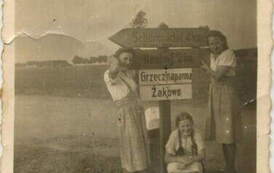 1942 r. Okupacja niemiecka, Władka, Marysia i Krystyna Szmalberg. Z archiwum Anny Stypczyńskiej i Henryka Wes&oacute;ł 