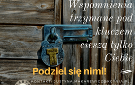 Plakat zachęcający do dzielenia się wspomnieniami. 