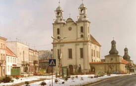 Rynek w Kcyni w zimowej szacie. Fot. Wiese van Herck