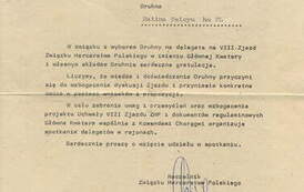 Pismo do Haliny Polcyn od Naczelnika ZHP. Z archiwum Piotra Polcyna 