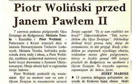 Artykuły prasowe. Z archiwum Piotra Wolińskiego 