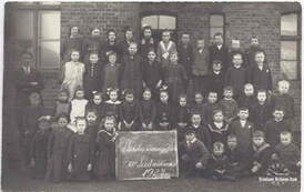 Szkoła ewangelicka w Ludwikowie, 1927 r. 