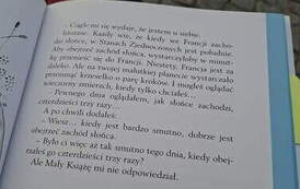 Fragment z książki Mały Książę. Fot. J. Makarewicz
