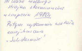 Z archiwum Małgorzaty Dobosz (rewers zdjęcia)