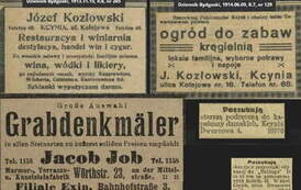 Ogłoszenia prasowe - ul. Kolejowa