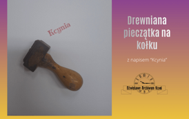 Pieczątka "Kcynia". Z archiwum Bożeny Bartkowiak 