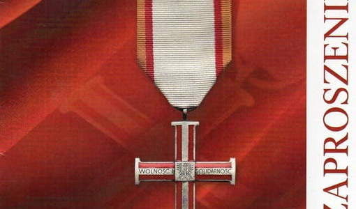 Zaproszenie na uroczystość przyznania pośmiertnieWojciechowi Cieślewiczowi Krzyża Wolności i Solidarności. Z archiwum Pawła Cieślewicza