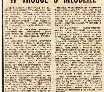 Artykuł Wojtka Cieślewicza. Z archiwum Pawła Cieślewicza