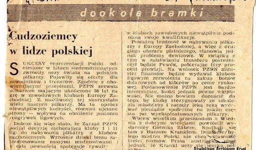 Primaaprilisowy żart - artykuł Wojtka Cieślewicza. Z archiwum Pawła Cieślewicza