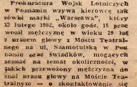 Artykuł Co wiemy w tej sprawie? Z archiwum Pawła Cieślewicza
